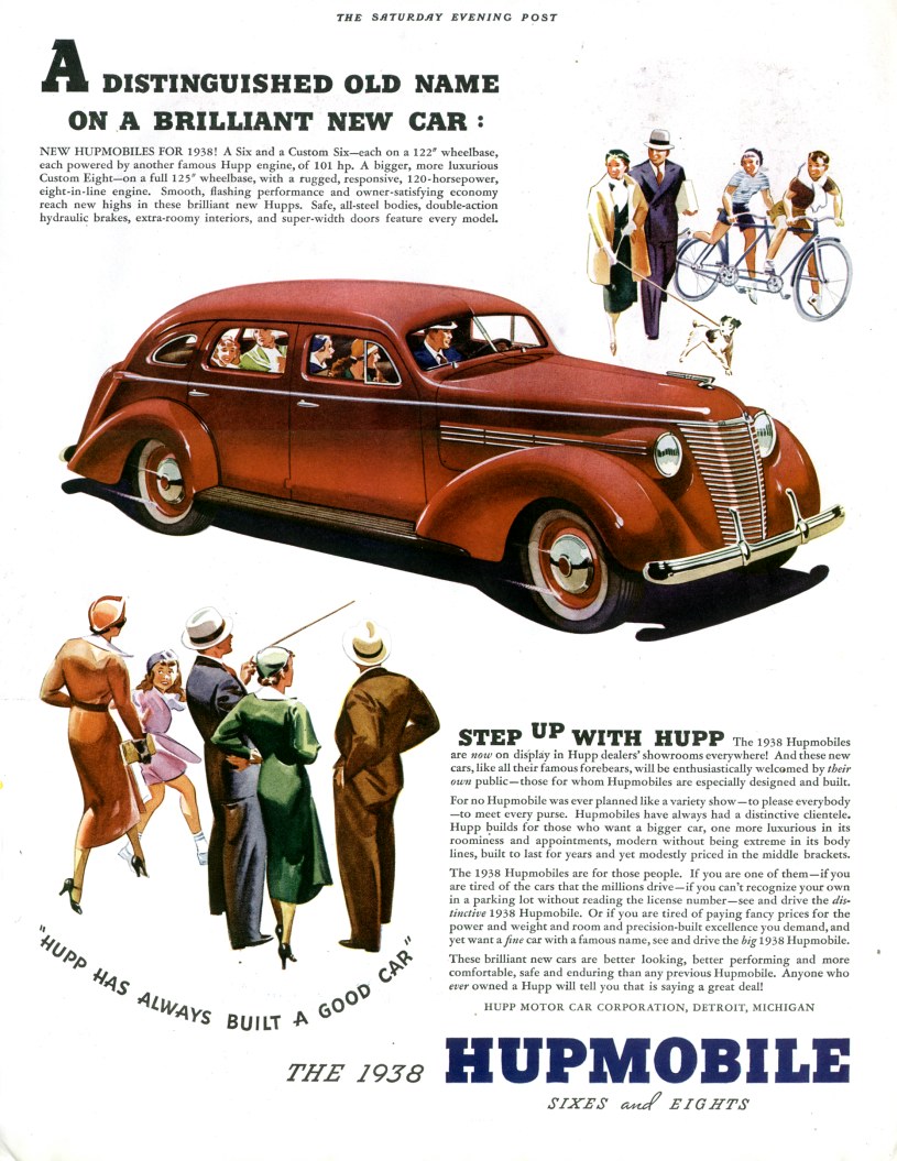 1936 Hupmobile Auto Advertising
